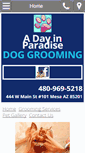 Mobile Screenshot of paradisedoggrooming.com